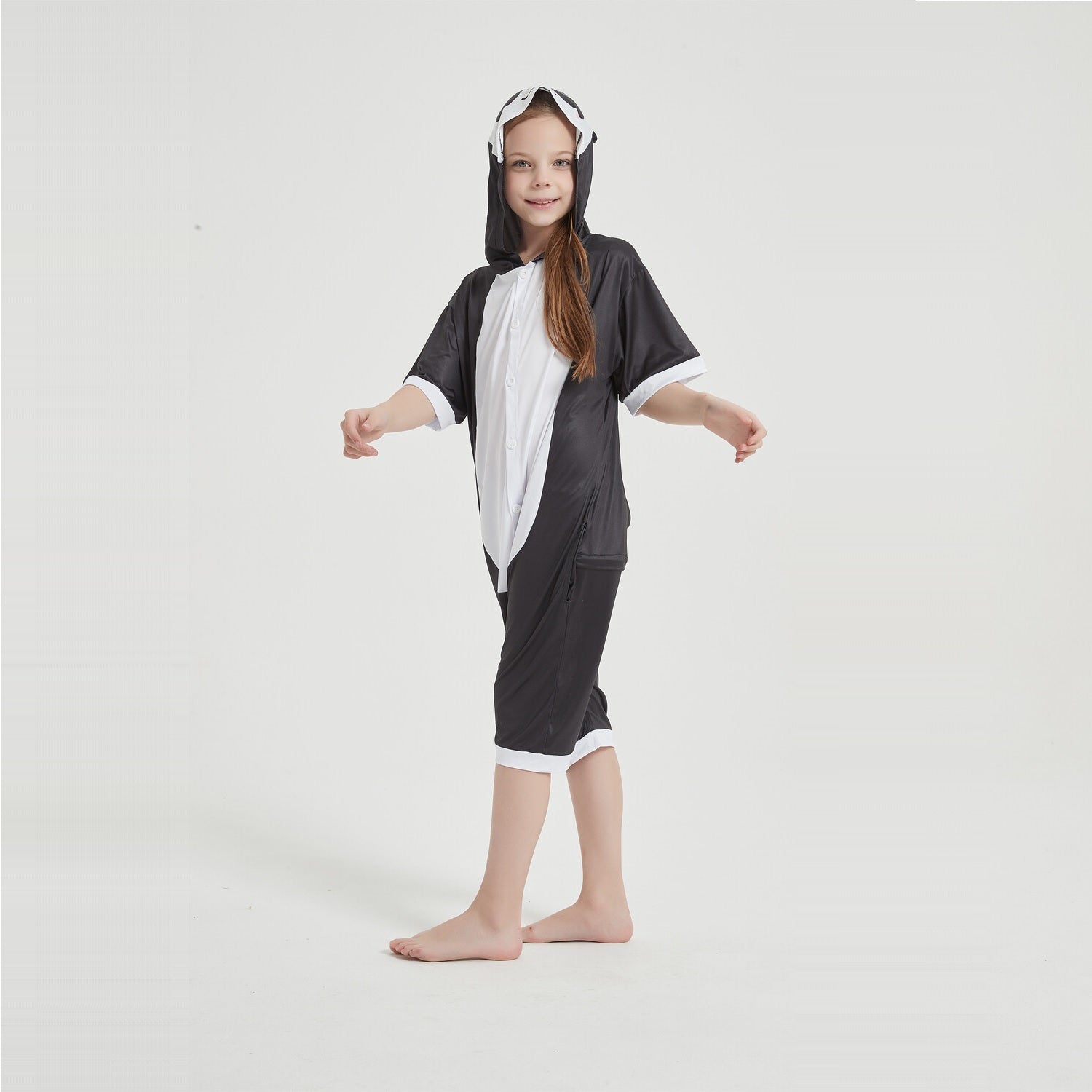 Toy Farm Unisex Animal Summer Pyjamas - Panda Kids Summer Onesie (Book-week / Nightwear / Halloween / Pyjama Days)