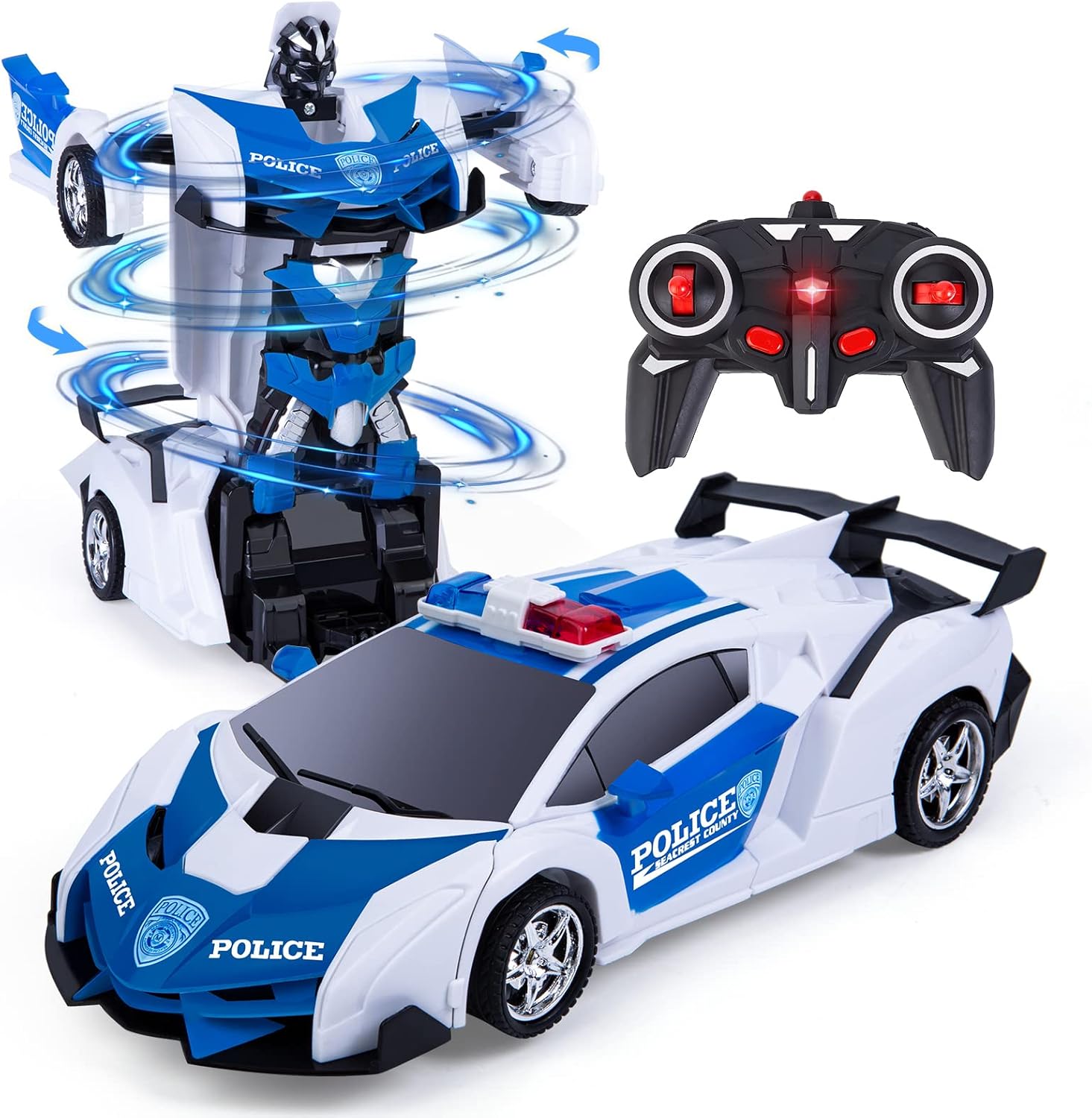 1:12 Transforming Remote Control  Police Car