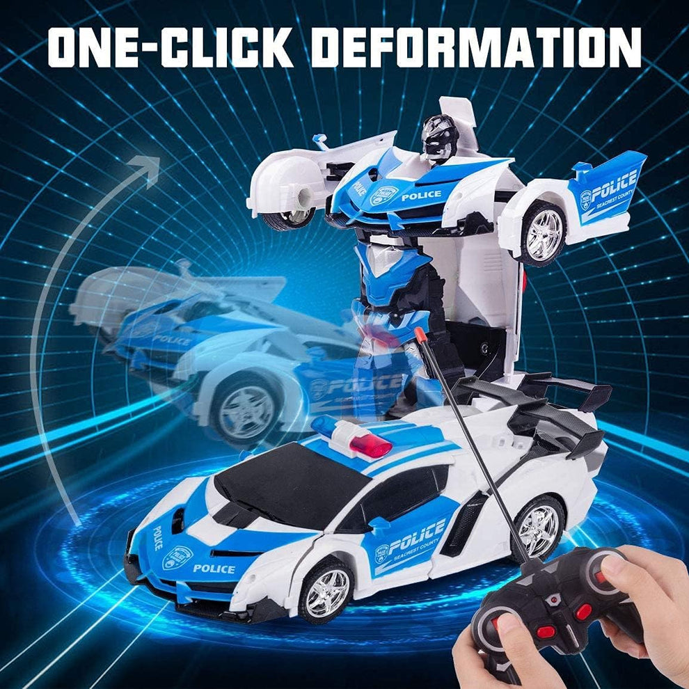 1:12 Transforming Remote Control Police Car – Toy Farm Pty Ltd