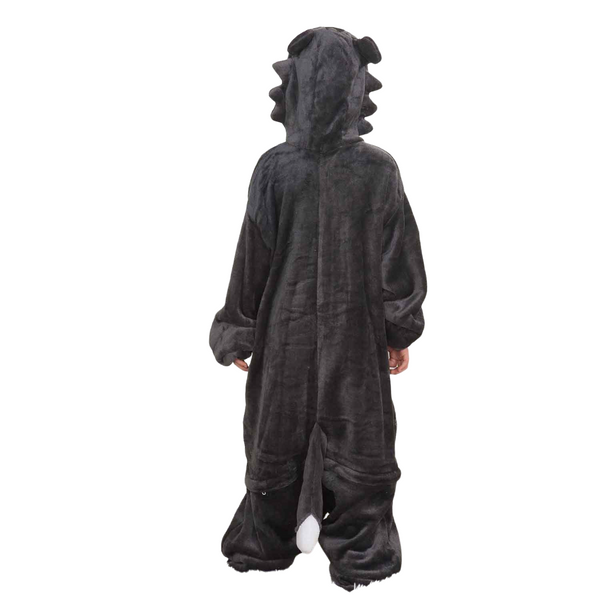 Toy Farm Unisex Animal Pyjamas - Grey Wolf Kids Onesie (Cosplay / Nightwear / Halloween / Carnival / Novelty Costume)