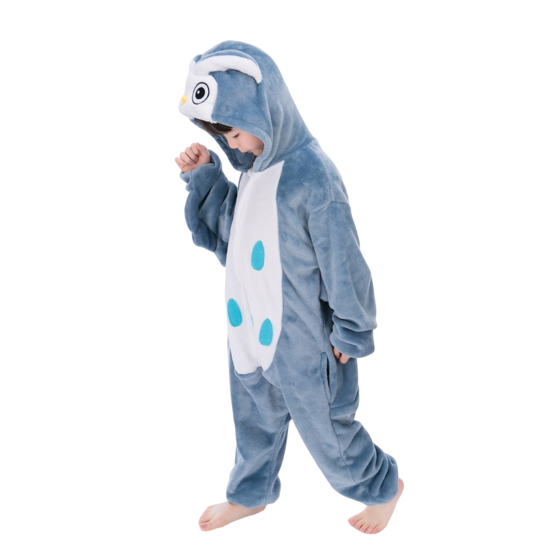 Toy Farm Unisex Animal Pyjamas - Owl Kids Onesie (Cosplay / Nightwear / Halloween / Carnival / Novelty Costume)