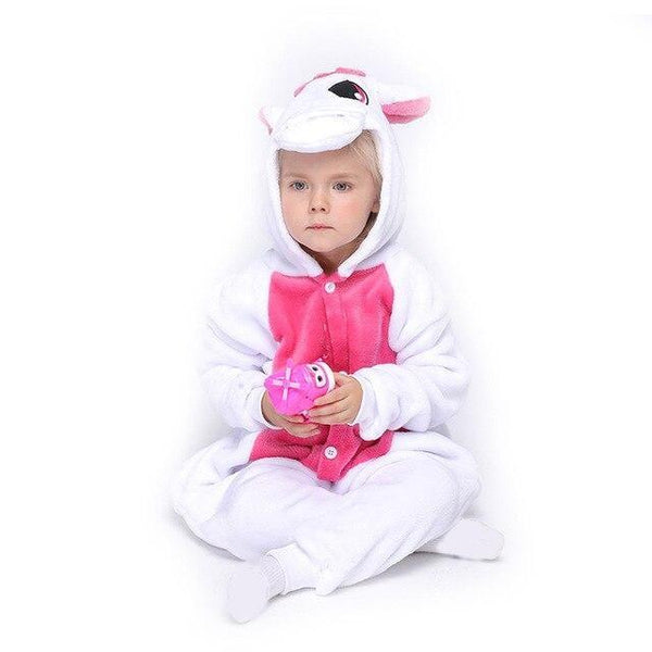 Toy Farm Unisex Animal Pyjamas - Pink Winged Unicorn Baby Onesie (Cosplay / Nightwear / Halloween / Carnival / Novelty Costume)
