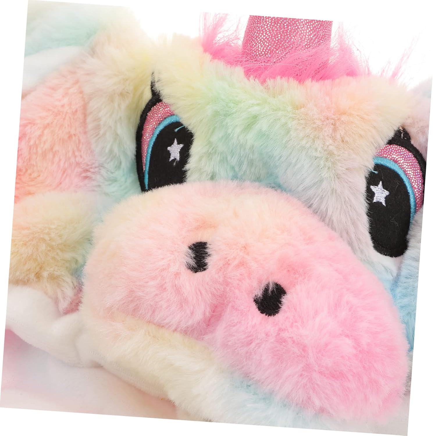 Cute Movable / Jumping / Dancing - Ear Pastel Rainbow Unicorn Funny Hat With LED Light