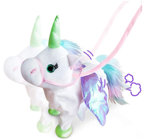 Magic Walking and Singing Unicorn With LED Light on The Cheeks