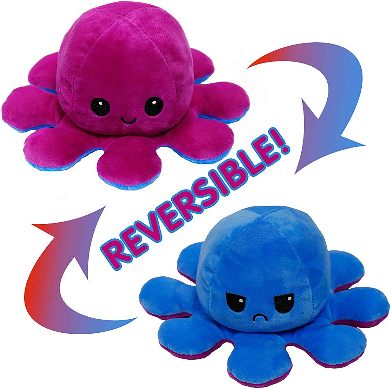 Reversible Octopus Plushies With LED Light