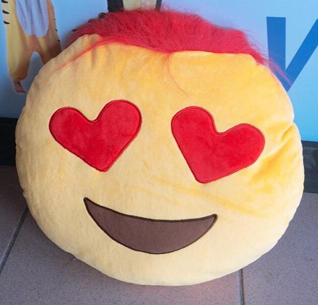 Emoji Heart Eyes Pillow Pillow