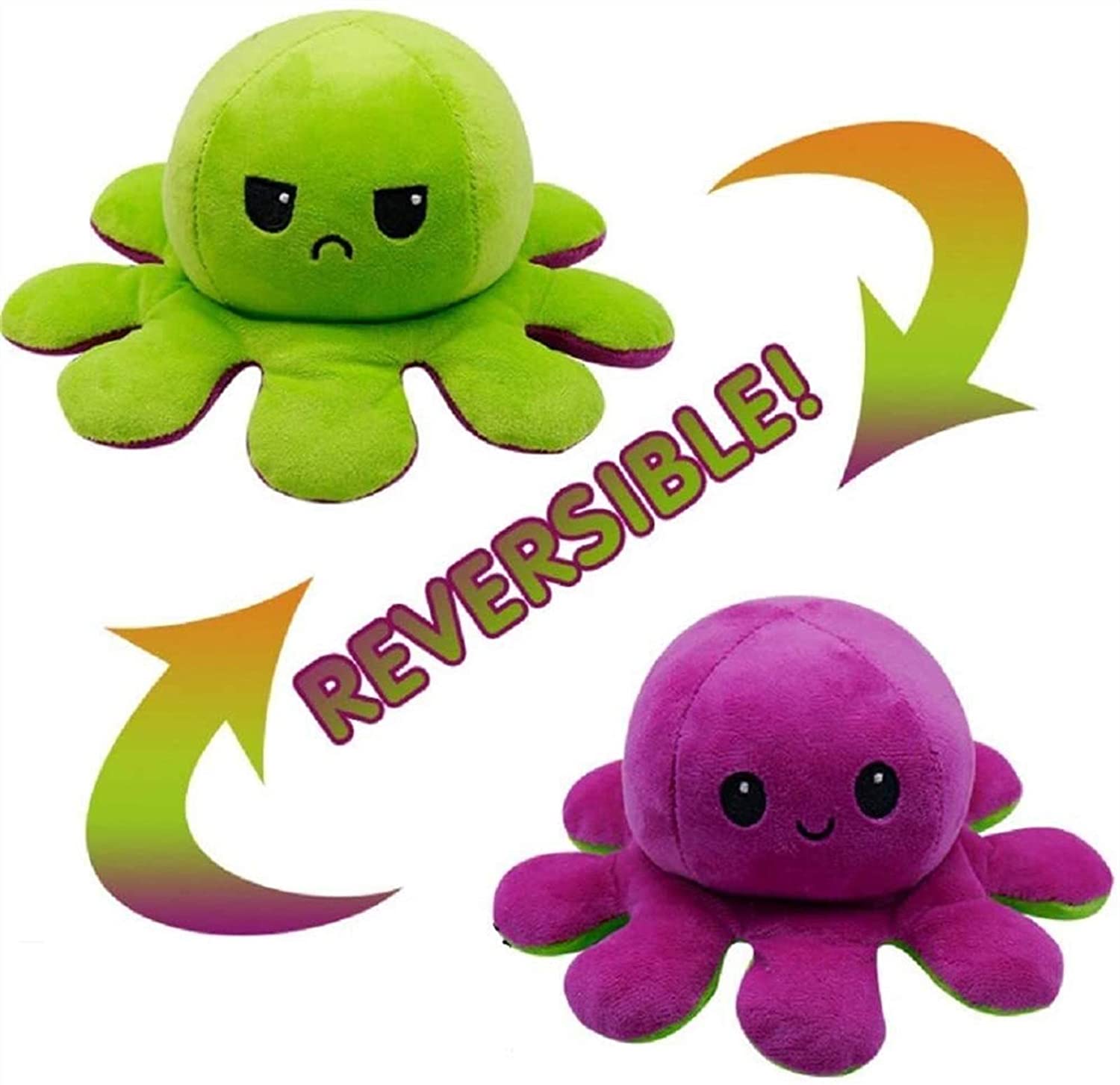 Reversible Octopus Plushies With LED Light