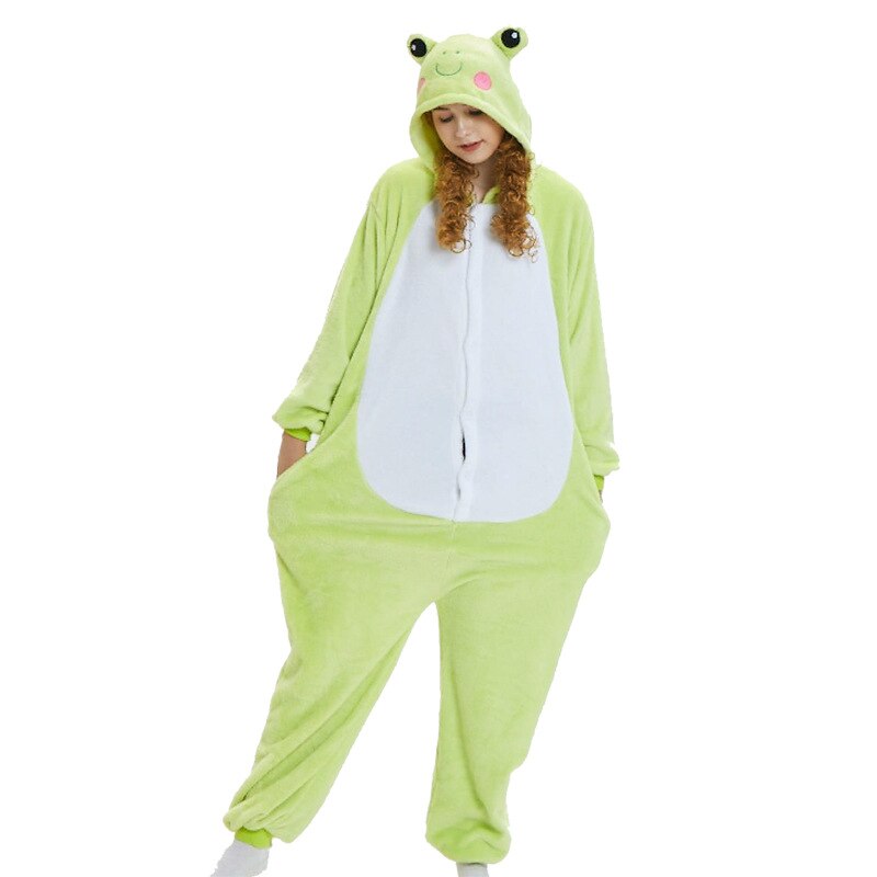Toy Farm Unisex Animal Pyjamas - Frog Adult Onesie (Cosplay / Nightwear / Halloween / Carnival / Novelty Costume)