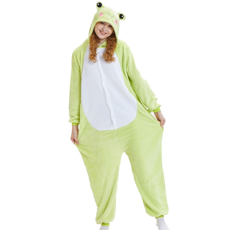 Toy Farm Unisex Animal Pyjamas - Frog Adult Onesie (Cosplay / Nightwear / Halloween / Carnival / Novelty Costume)