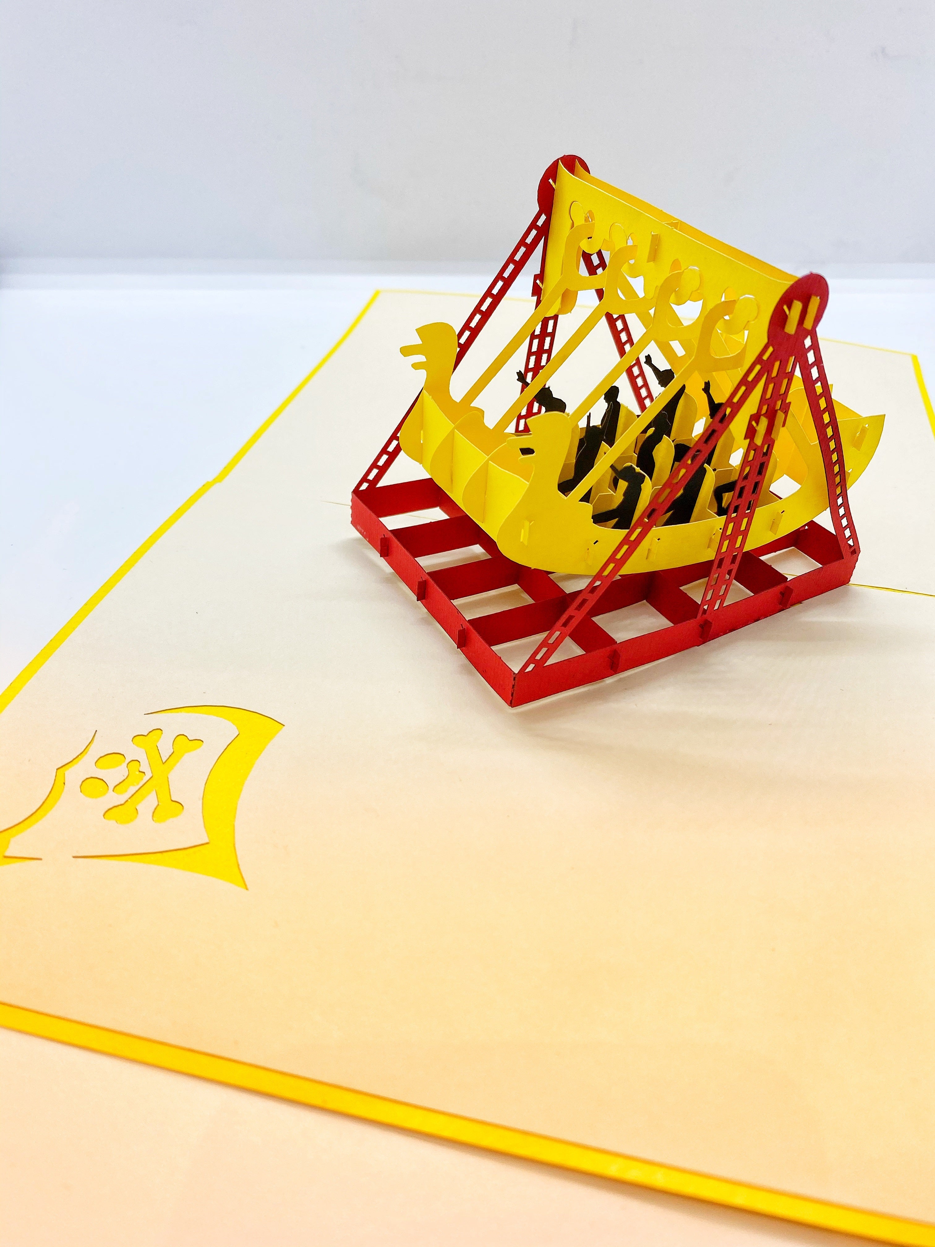 Pop-up Card _ Viking Ship Rides