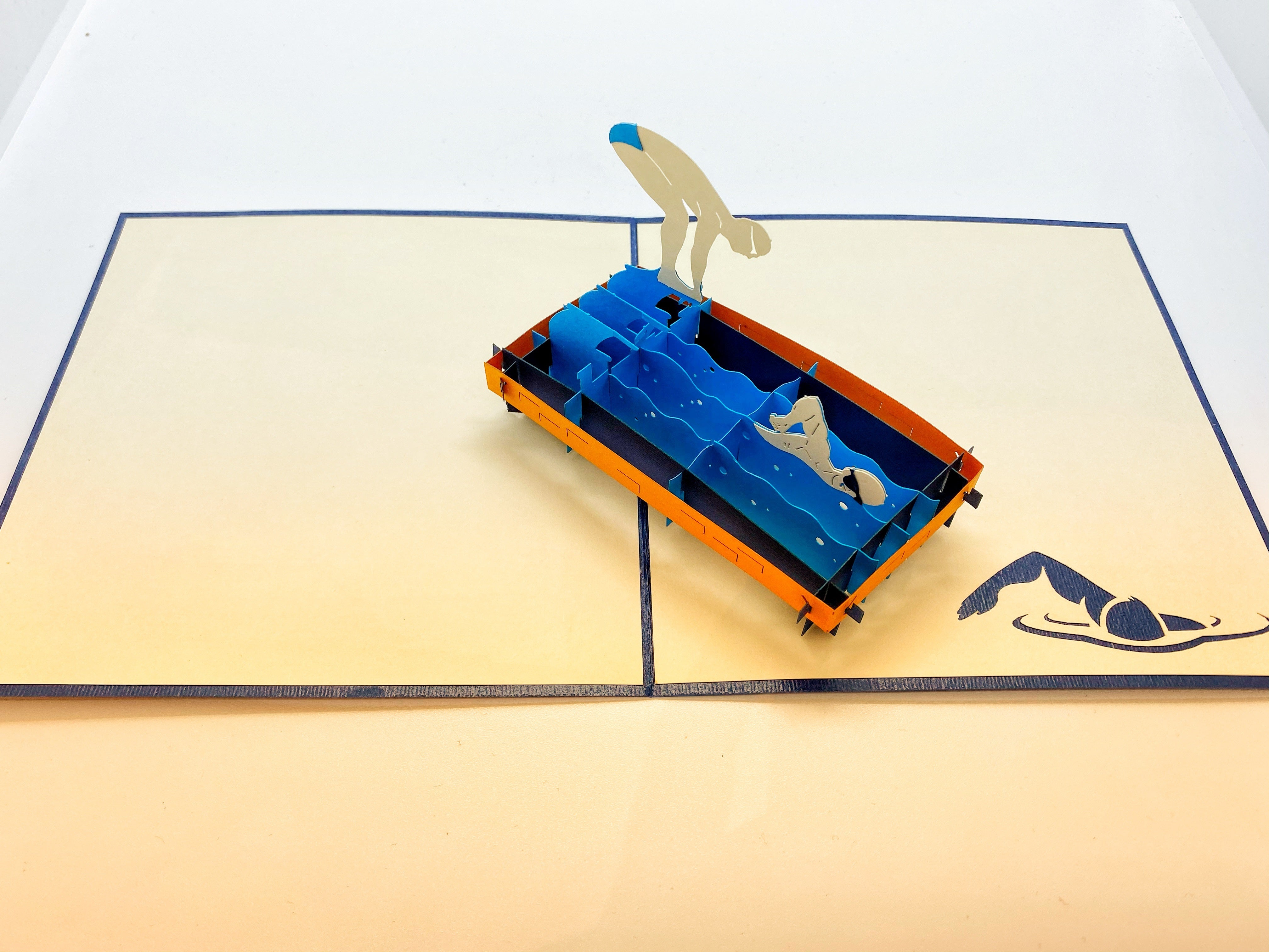 Pop-up Card _ Swimming
