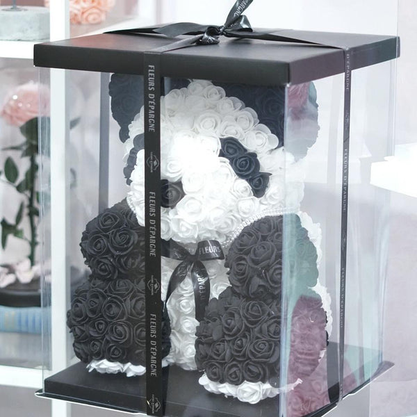 Gorgeous Rose Panda with LED Light and Gift Box - 40cm