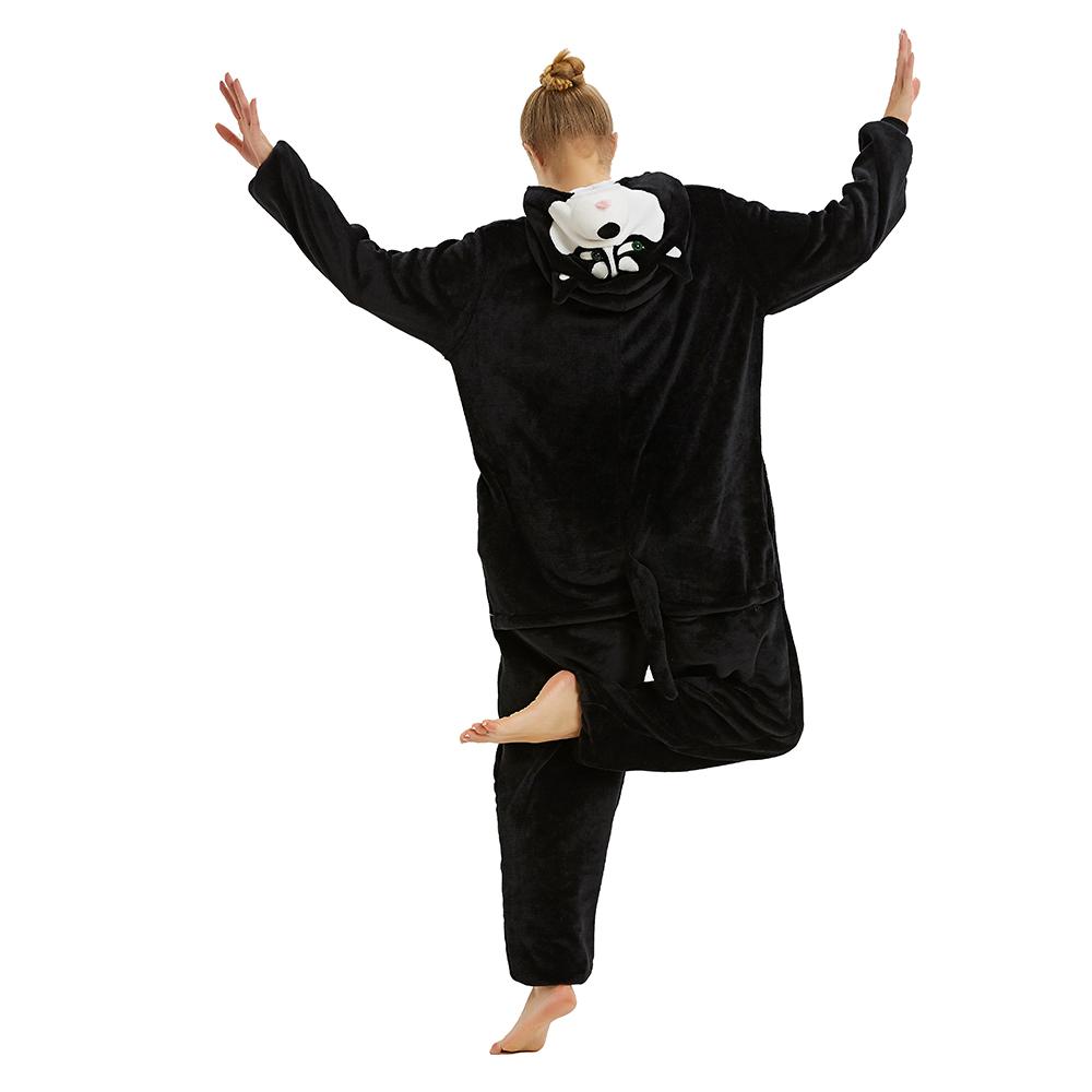 Onesie World Unisex Animal Pyjamas - Black Husky Dog Adult (Cosplay / Nightwear Halloween Carnival