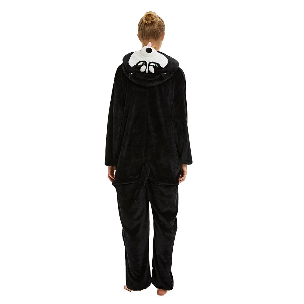 Onesie World Unisex Animal Pyjamas - Black Husky Dog Adult (Cosplay / Nightwear Halloween Carnival