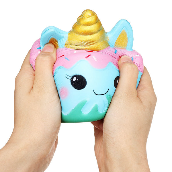Blue Unicorn Cake Squishy Squishies