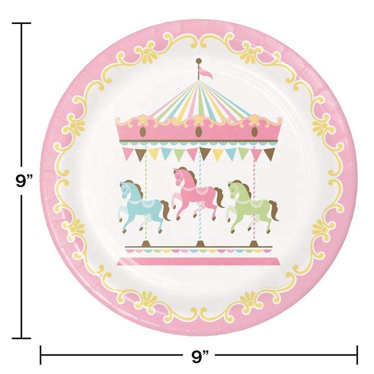 Carousel Theme Birthday Party Cutlery Package