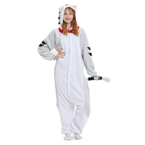 Onesie World Unisex Animal Pyjamas - Chii Cat Adult (Cosplay / Nightwear Halloween Carnival Novelty