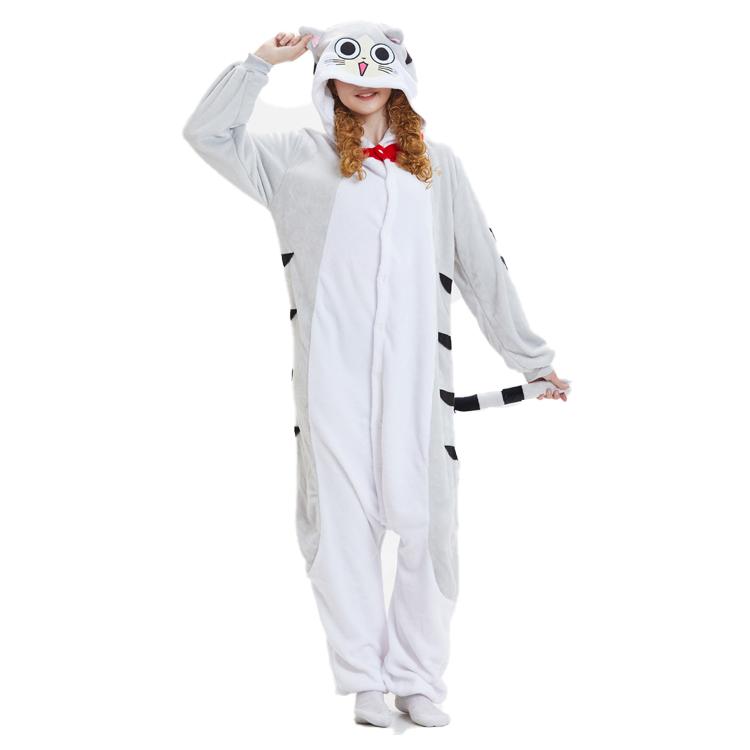 Onesie World Unisex Animal Pyjamas - Chii Cat Adult (Cosplay / Nightwear Halloween Carnival Novelty