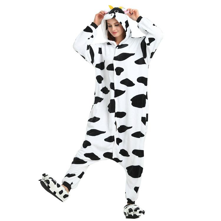 Toy Farm Unisex Animal Pyjamas - Cow Adult Onesie (Cosplay / Nightwear ...