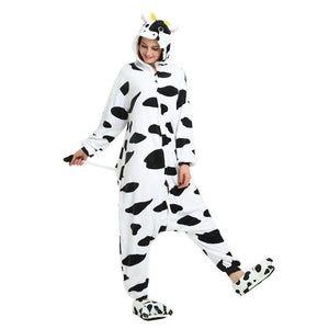 Onesie World Unisex Animal Pyjamas - Cow Adult (Cosplay / Nightwear Halloween Carnival Novelty