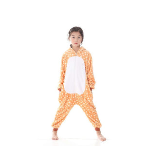 Onesie World Unisex Animal Pyjamas - Deer Kids (Cosplay / Nightwear Halloween Carnival Novelty