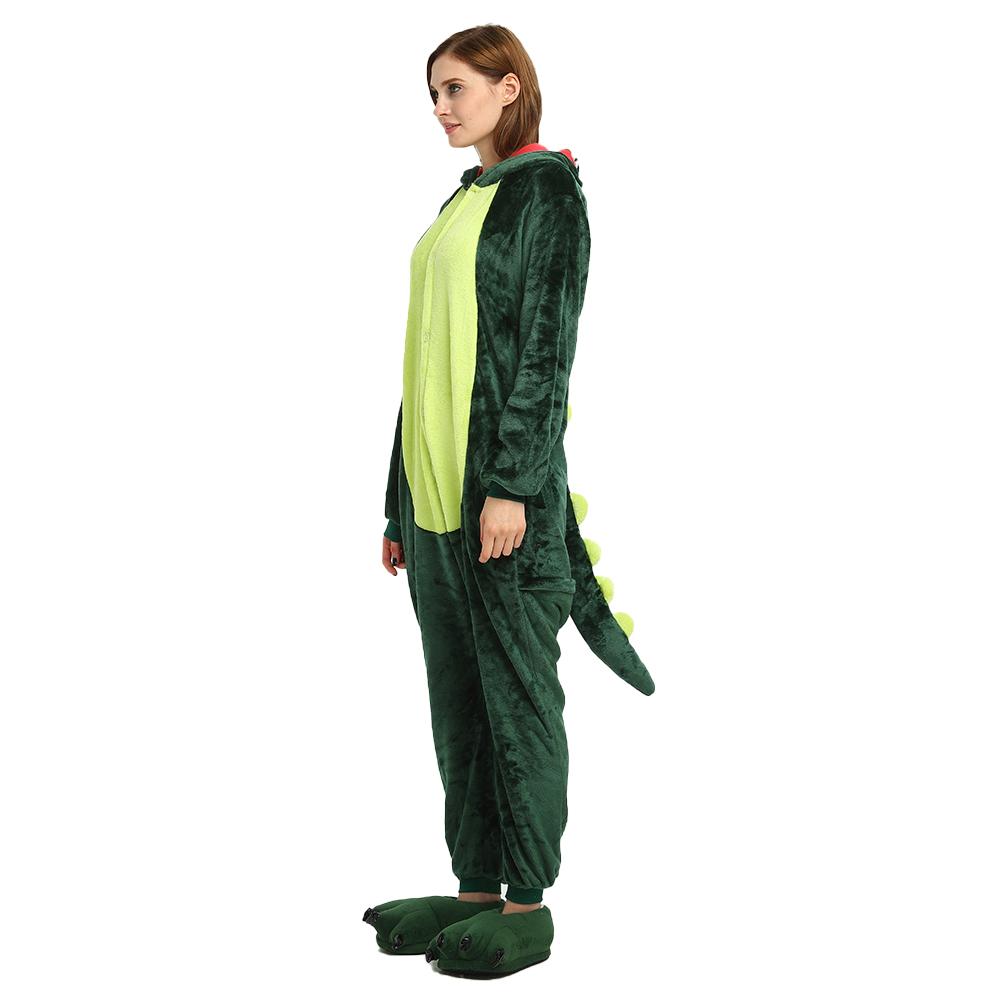 Onesie World Unisex Animal Pyjamas - Green Dinosaur Adult (Cosplay / Nightwear Halloween Carnival