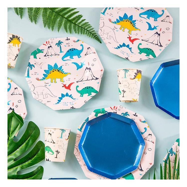 Dinosaur Theme Birthday Party Tableware Package (#Type D)
