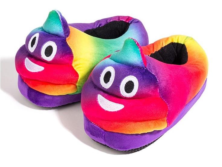 Rainbow Poop Slippers Slippers