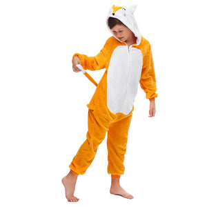 Onesie World Unisex Animal Pyjamas - Orange Fox Kids (Cosplay / Nightwear Halloween Carnival Novelty