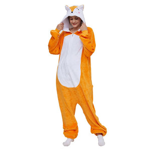 Onesie World Unisex Animal Pyjamas - Orange Fox Adult (Cosplay / Nightwear Halloween Carnival
