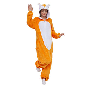 Onesie World Unisex Animal Pyjamas - Orange Fox Adult (Cosplay / Nightwear Halloween Carnival