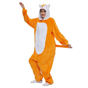 Onesie World Unisex Animal Pyjamas - Orange Fox Adult (Cosplay / Nightwear Halloween Carnival