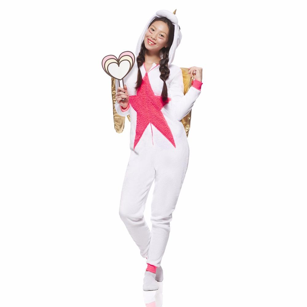 Onesie World Unisex Animal Pyjamas - Golden Winged Unicorn Adult (Cosplay / Nightwear Halloween