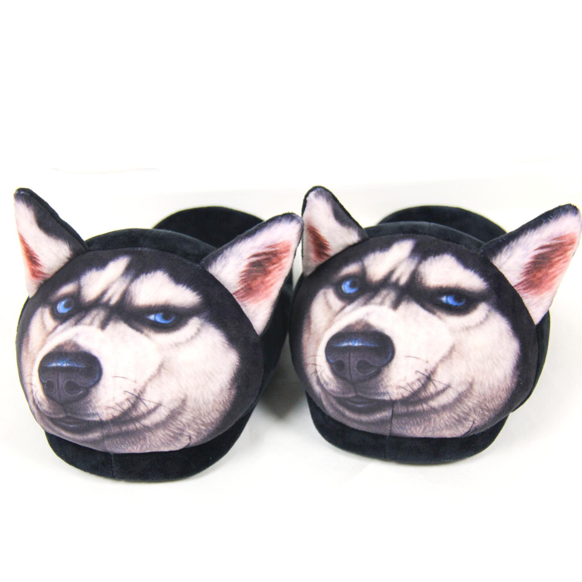 3D Husky Slippers Slippers