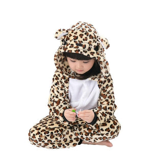 Onesie World Unisex Animal Pyjamas - Leopard Kids (Cosplay / Nightwear Halloween Carnival Novelty
