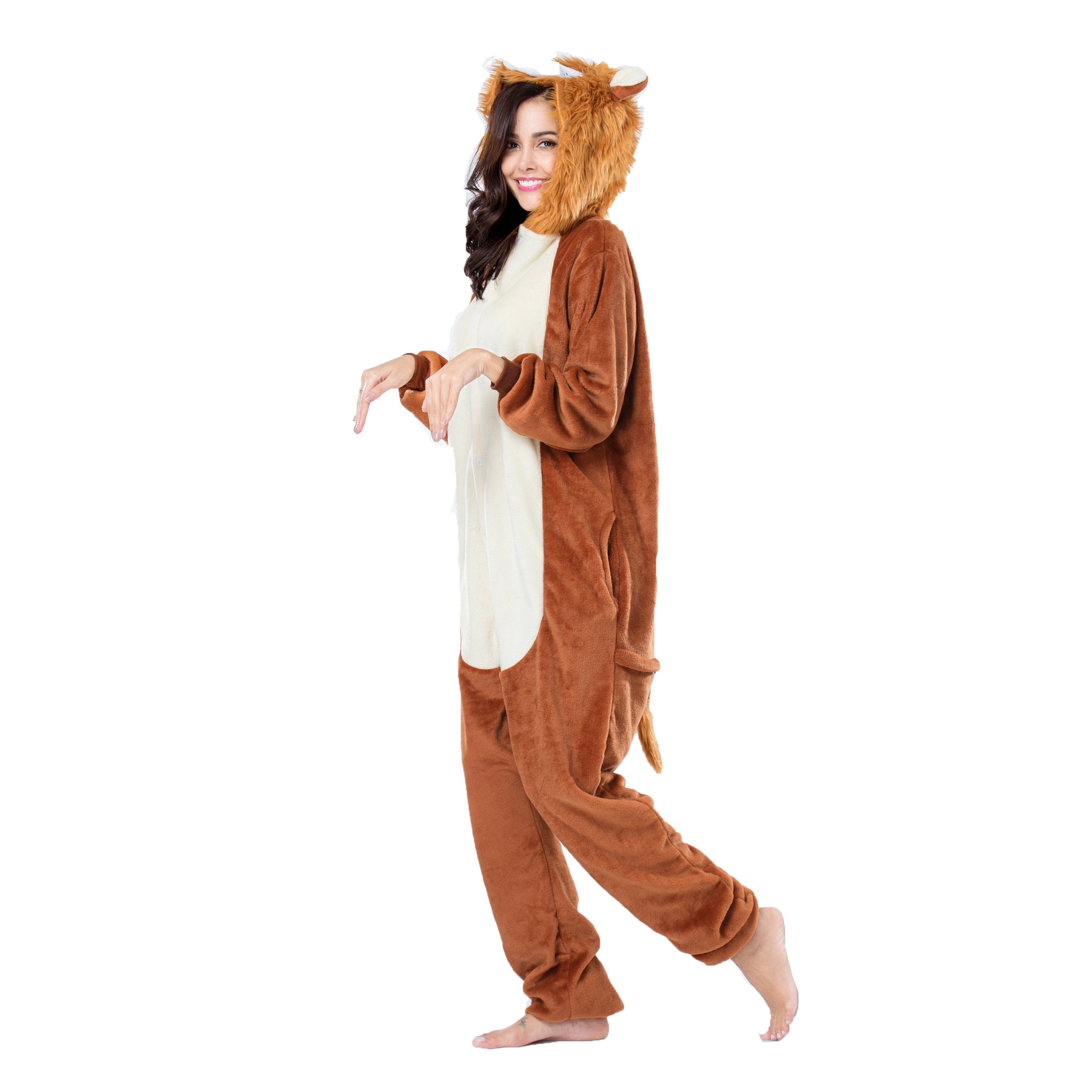 Onesie World Unisex Animal Pyjamas - Lion Adult (Cosplay / Nightwear Halloween Carnival Novelty