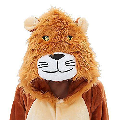 Onesie World Unisex Animal Pyjamas - Furry Lion Kids (Cosplay / Nightwear Halloween Carnival Novelty
