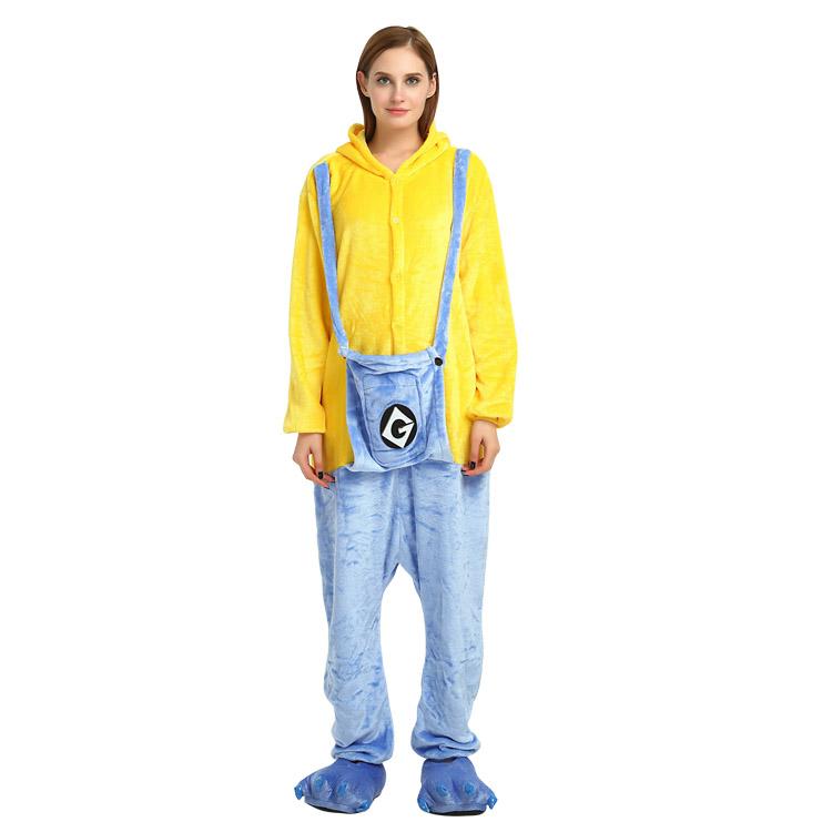 Onesie World Unisex Animal Pyjamas - Minion Adult (Cosplay / Nightwear Halloween Carnival Novelty