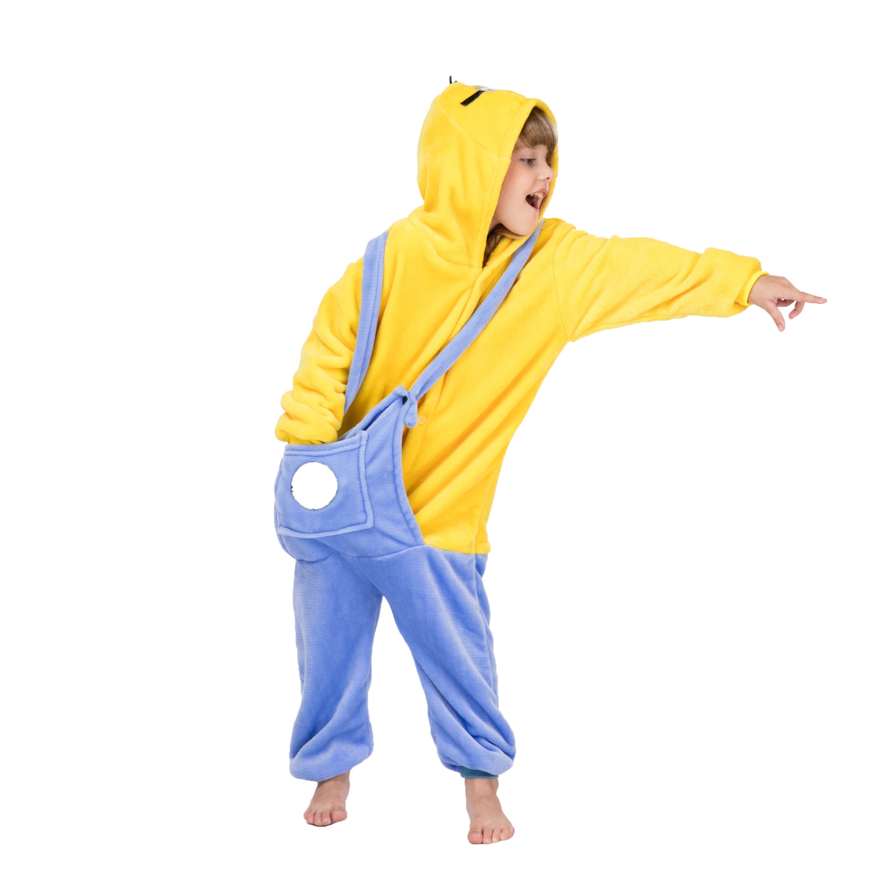 Onesie World Unisex Animal Pyjamas - Minion Kids (Cosplay / Nightwear Halloween Carnival Novelty