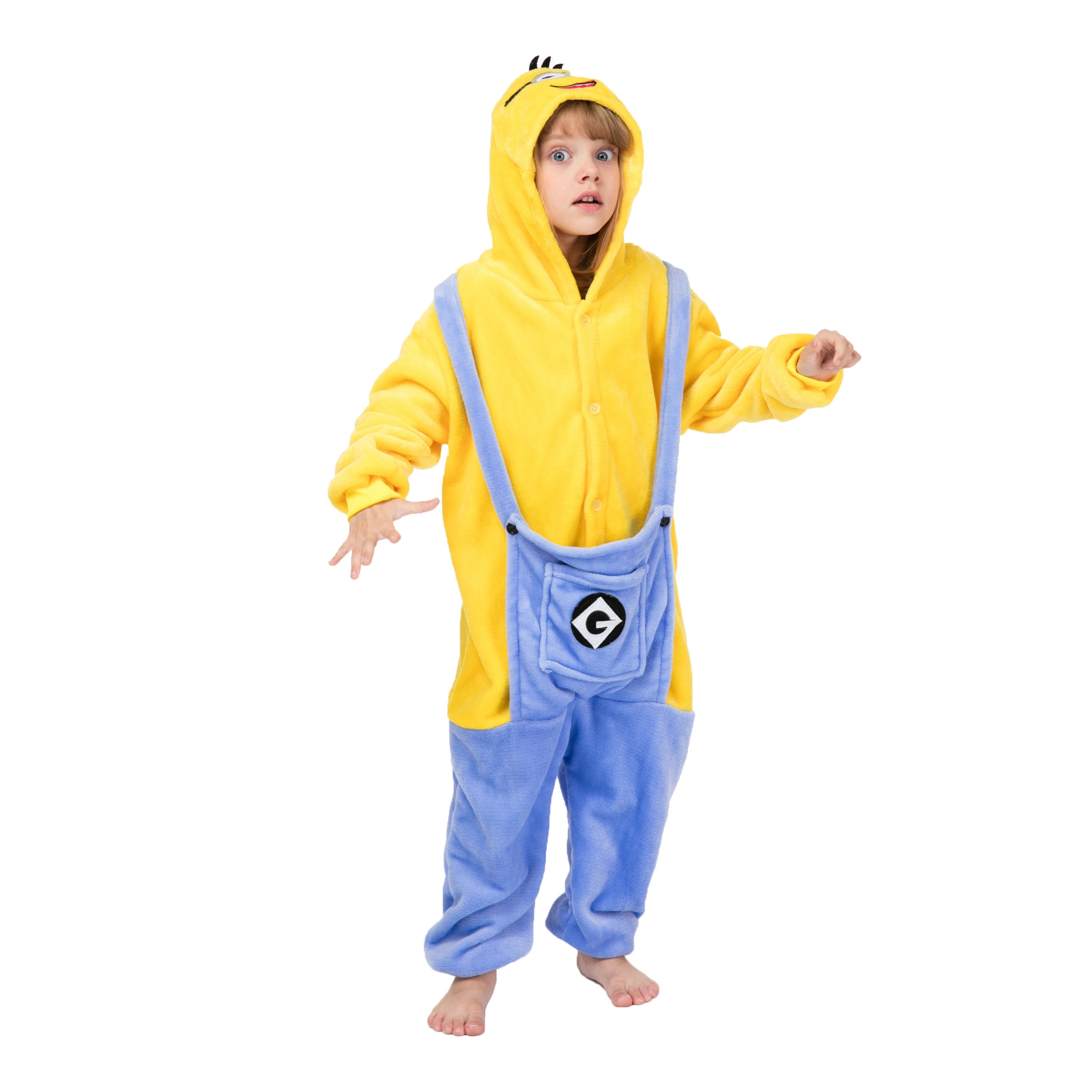 Onesie World Unisex Animal Pyjamas - Minion Kids (Cosplay / Nightwear Halloween Carnival Novelty