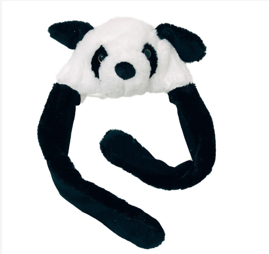 Cute Movable / Jumping Dancing - Ear Panda Funny Hat With Led Light Animal Hats