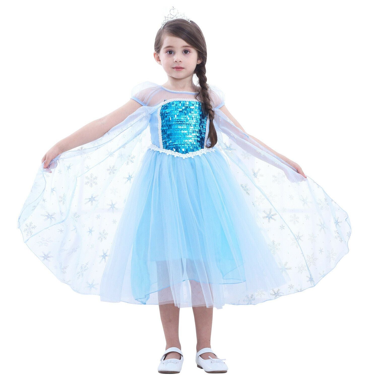Blue Princess Costume Dress Set (Including 5 Pieces) Onesies