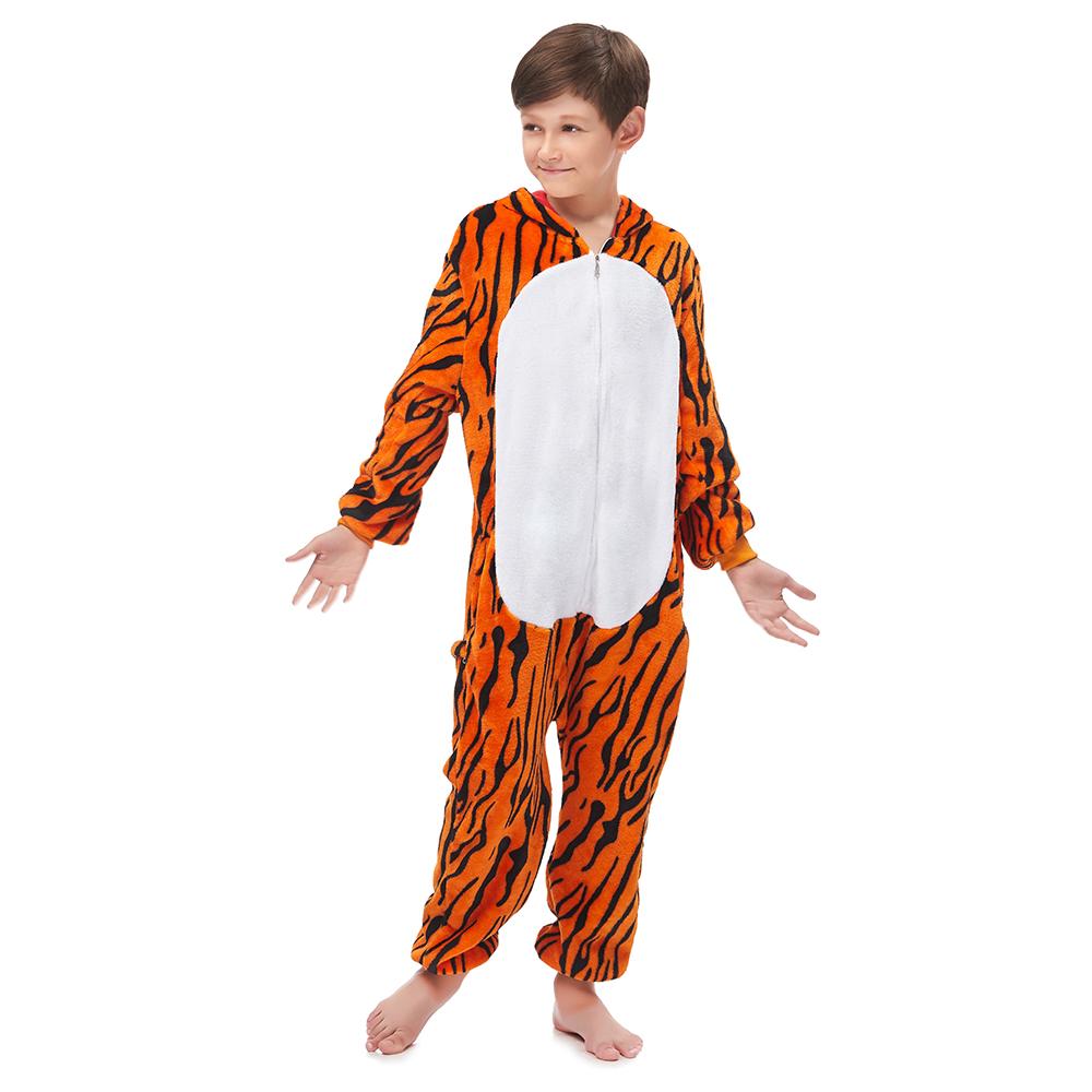 Onesie World Unisex Animal Pyjamas - Tiger Kids (Cosplay / Nightwear Halloween Carnival Novelty
