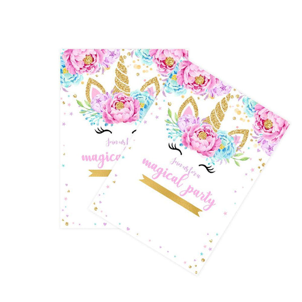 Unicorn Theme Birthday Party Supplies MEGA Package (#Type A)
