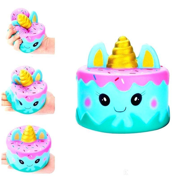 Blue Unicorn Cake Squishy Squishies