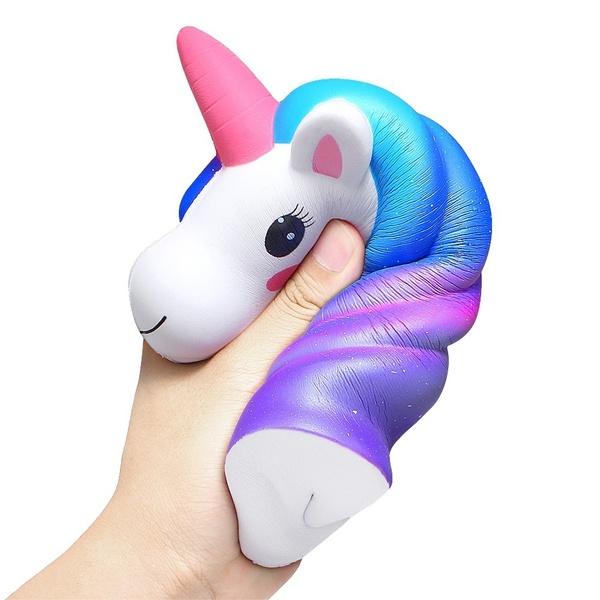 Jumbo Galaxy Unicorn Head Squishy Squishies