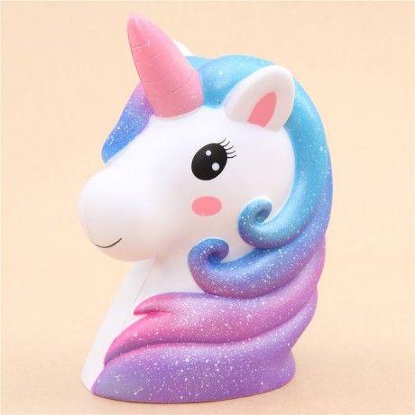 Jumbo Galaxy Unicorn Head Squishy Squishies