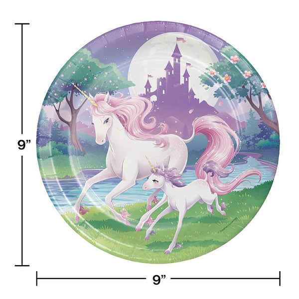 Unicorn Theme Birthday Party Tableware Package (#Type C)