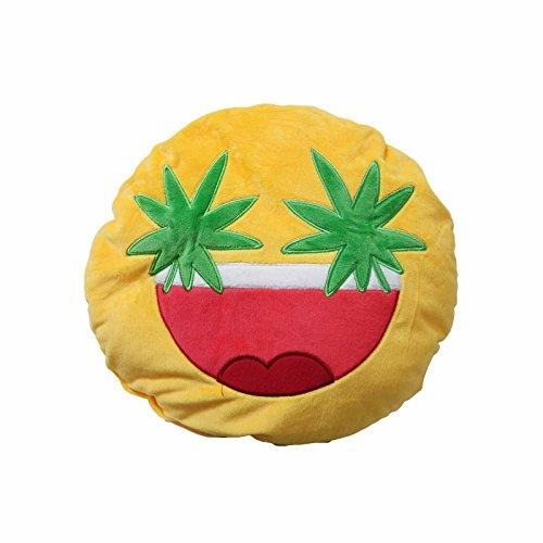 Emoji Weed Eyes Pillow Pillow