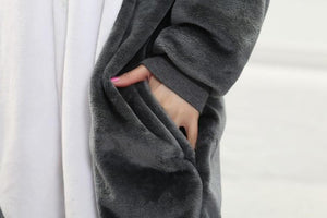 Onesie World Unisex Animal Pyjamas - Grey Wolf Adult (Cosplay / Nightwear Halloween Carnival Novelty